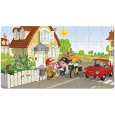 ასაწყობი ფაზლი Janod Set of 2 puzzles Bike Metta J02766, 4 image