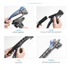 კაბელ მენეჯმენტი UGREEN LP121 (30819) Protection Tube DIA 25mm 3m (Black),LP121, 5 image