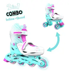 როლიკები NEON COMBO SKATES (SIZE 12-2) TEAL PINK 4L/13L/16L CL 4PK