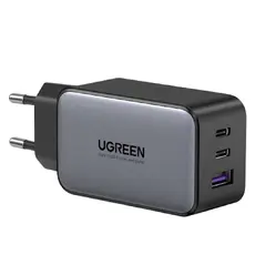 დამტენი UGREEN CD244 (10335), 65W, 2xUSB-C, Type-c, USB, Space Gray