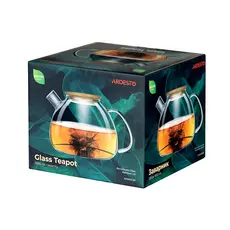 ჩაის დასაყნებელი Ardesto AR3015GBI Tea pot Midori, 1500 ml, Borosilicate glass, 3 image