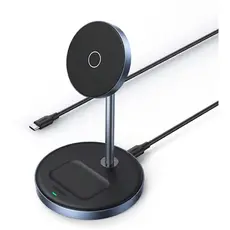 უსადენო დამტენი UGREEN CD317 (90668), Wireless Charger, Black/Blue, 2 image