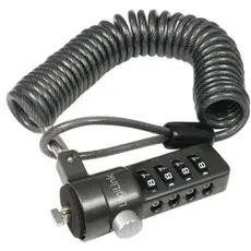 ლეპტოპის ჩამკეტი Logilink NBS004 Notebook security lock with combination Black