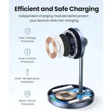 უსადენო დამტენი UGREEN CD317 (90668), Wireless Charger, Black/Blue, 4 image