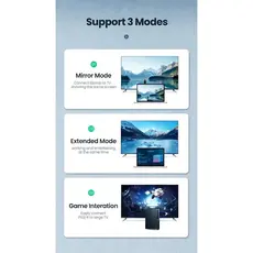 HDMI კაბელი UGREEN HD101 (10130) Round Cable 3m (Yellow/Black), 8 image