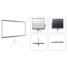 პროექტორის ეკრანი ALLSCREEN TRIPOD PROJECTION SCREEN 180X180CM HD FABRIC CTP-7272 100 inch, 4 image