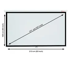 პროექტორის ეკრანი ALLSCREEN MANUAL PROJECTION SCREEN 213X169CM 16:9 HD FABRIC CWP-213169 Diagonal 107 inch / 271 CM, 6 image