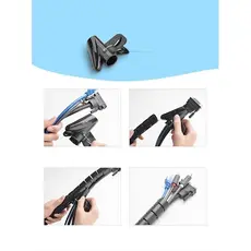 კაბელ მენეჯმენტი UGREEN 30820 Protection Tube DIA 25mm 5m (Black), 5 image