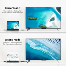 HDMI გადამყვანი UGREEN MM107 (40238) HDMI to DP Converter 0.5m (Black) + USB for power, 5 image