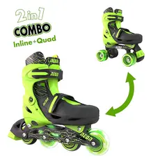 როლიკები NEON COMBO SKATES (SIZE 12-2) GREEN 4L/13L/16L CL 4PK, 2 image