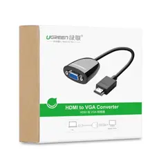 ადაპტერი UGREEN MM105 (40253) HDMI to VGA converter without Audio Black, 5 image