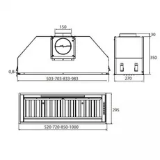 ჩასაშენებელი გამწოვი AIRFORCE INCASSO PRO S48HE CCINCP52501, 4 image