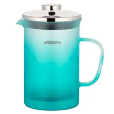 ჩაიდანი Ardesto AR1108BFM 800ml, French Press Fresh, Tiffany blue
