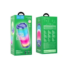 დინამიკი hoco HC8 Pulsating colorful luminous wireless speaker - Blue, 4 image