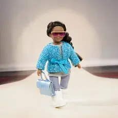 თოჯინის ტანსაცმელი LORI 6" DOLL FURRY COAT OUTFIT, 3 image