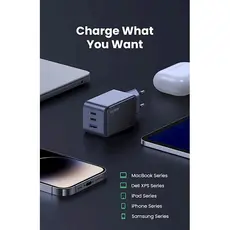 მობილურის დამტენი UGREEN X553 (35042) Nexode Air, 65W, USB, USB-C, Grey, 4 image