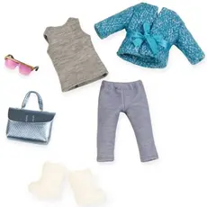 თოჯინის ტანსაცმელი LORI 6" DOLL FURRY COAT OUTFIT, 4 image