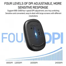 მაუსი UGREEN MU105 (90550), Wireless, USB, Mouse, Blue, 4 image