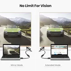 ადაპტერი UGREEN MM137 (40363) DisplayPort to HDMI Female Converter 4K*2K 25cm (Black), 8 image