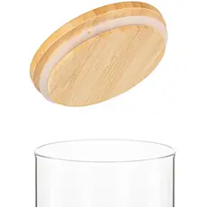 ქილა Ardesto Jar Fresh, 760 ml, round, glass, bamboo, 3 image