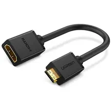ადაპტერი UGREEN Mini HDMI Male to HDMI Female¶Adapter Cable 22cm (Black)