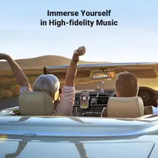 Bluetooth მიმღები UGREEN CM723(35002), Bluetooth 5.4 Aux Car Adapter, Black, 7 image