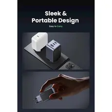 მობილურის დამტენი UGREEN X553 (35042) Nexode Air, 65W, USB, USB-C, Grey, 8 image