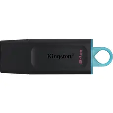 USB ფლეშ მეხსიერება kingston DTX 64GB USB3.2 Gen 1 DataTraveler Exodia (Black + Teal), 2 image