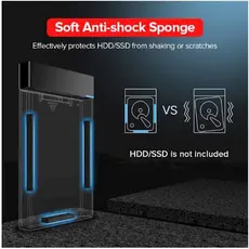 მყარი დისკის ქეისი Ugreen CM237 (60353) HDD Enclosure 2.5 SATA to USB 3.0 Hard Drive Adapter Enclosure, 3 image