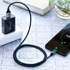 USB კაბელი UGREEN US290 (60147) USB 2.0 A to Micro USB Cable Nickel Plating Aluminum Braid 1.5m (Black), 9 image