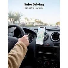 მობილურის დამჭერი Ugreen LP120 (10422), Air Vent Phone Holder, Gray, 4 image