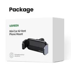 მობილურის დამჭერი Ugreen LP120 (10422), Air Vent Phone Holder, Gray, 8 image