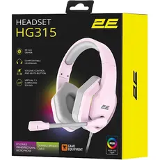 ყურსასმენი 2E HG315 Gaming Headset, Wired, RGB, USB, Pink, 6 image
