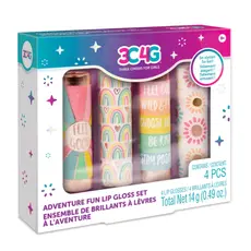 საბავშვო ტუჩსაცხების ნაკრები Make It Real 3C4G Adventure Fun Lip Gloss Set