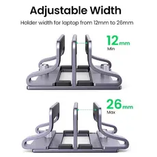 ნოუთბუქის სადგამი UGREEN LP258 (60643), Laptop Stand, Silver, 4 image