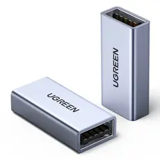USB ადაპტერი UGREEN US381 (20119) USB 3.0 Type A Female to Female Adapter, Gray, 3 image