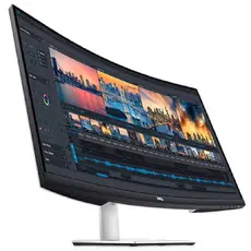 მონიტორი Dell 32 S3221QSA, 32", Curved Monitor, 4K UHD, VA, HDMI, USB, DP, Silver, 4 image