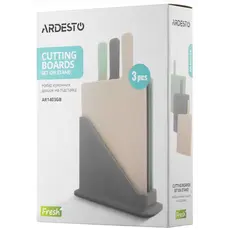 საჭრელი დაფა Ardesto Cutting boards set on stand Fresh 3 pcs.: 24,1*33*7,9 cm, plastic, 6 image