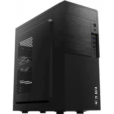 კომპიუტერის ქეისი 2E ALFA (E190-3U) MidT,2xUSB2.0,1xUSB3.0, steel (side panel), without PSU, black