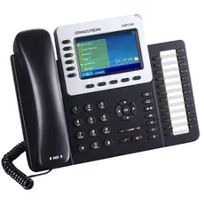 IP ტელეფონი Grandstream GXP2160 6-line Enterprise HD IP Phone 480x272 TFT color LCD 24+6 speed keys dual GigE, 3 image