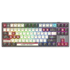 კლავიატურა A4Tech Bloody WS87 Dual-Core Wireless Mechanical Keyboard Pixels Red, 2 image