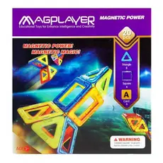კონსტრუქტორი Magplayer Designer magnetic set 20 e. MPA-20