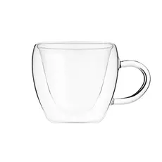 ჭიქა ARDESTO Double wall borosilicate glass mug set 250 ml 2 pcs, 2 image