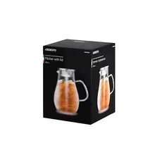 დოქი ARDESTO Pitcher with lid, 1800 ml, borosilicate glass, s/s, 3 image