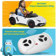 ბავშვის ელექტრო მანქანა LAMBORGINE HL-328-W, 4 image