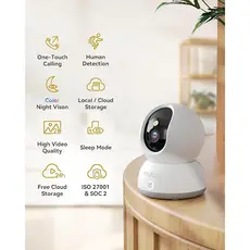 ვიდეო სათვალთვალო კამერა Blurams A31C Lumi, Indoor Security Camera, White, 5 image
