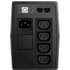 უწყვეტი კვების წყარო FSP PPF3601405, 650VA, USB, RJ-45, UPS, Black, 3 image