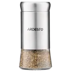 სამარილე და საპილპილე Ardesto Spices Shakers Set Gemini, 2 pcs, stainless steel, glass, 4 image