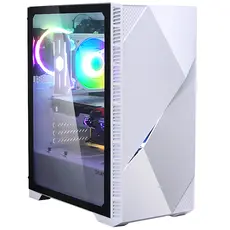 ქეისი Zalman Z3 Iceberg Computer Case, MidT, 1xUSB2.0, 2xUSB3.0, 2x120mm, TG (side panel), without PSU White, 2 image