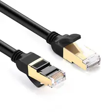 ქსელის კაბელი UGREEN NW107 (11277) Cat7 Patch Cord STP Ethernet Lan Cable 1.5m (Black), 4 image